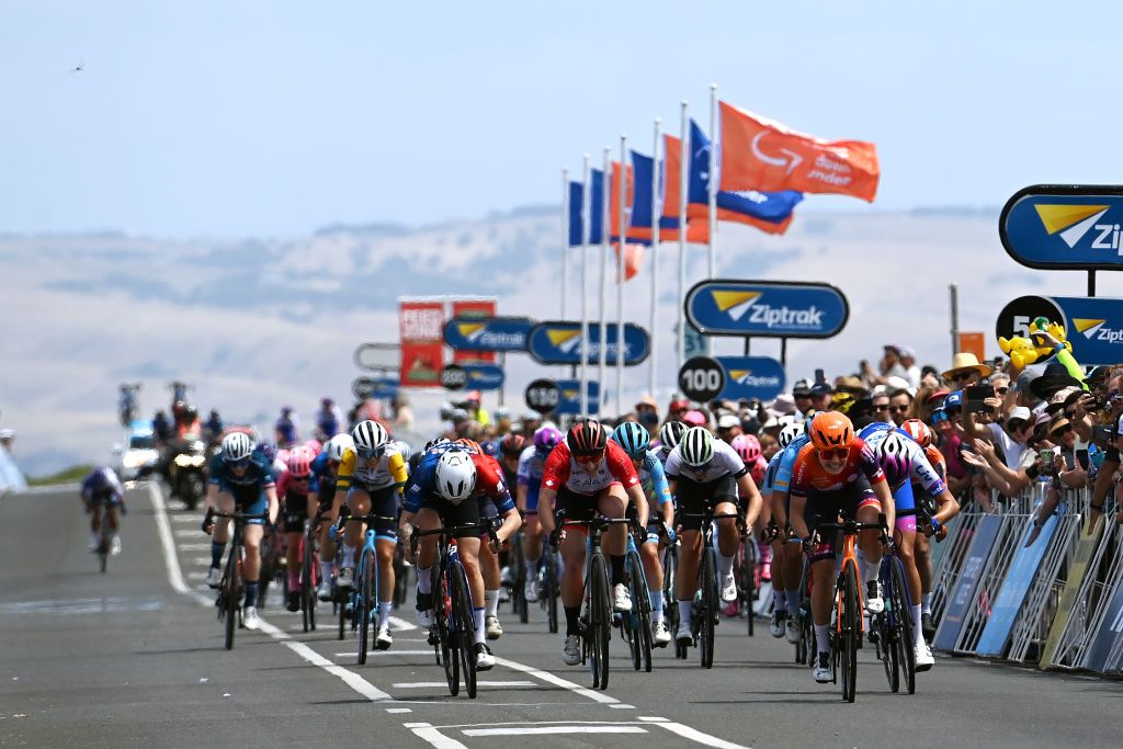 Daria Pikulik's stage win meant she was the first leader of the 2023 Tour Down Under