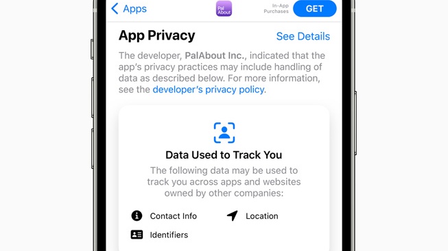 Apple privacy label