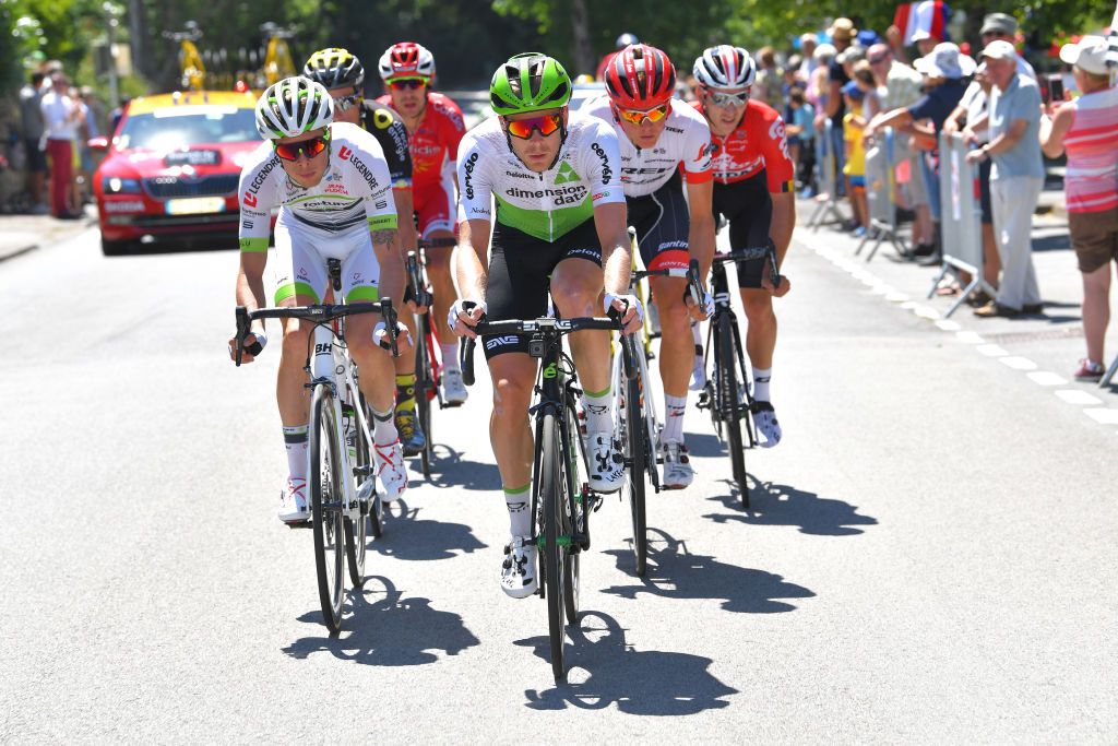 Julien Vermote (Dimension Data) leads the breakaway