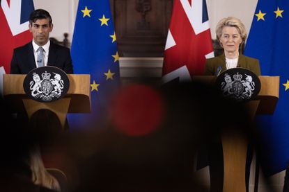 U.K. Prime Minister Rishi Sunak and EU Commission President Ursula von der Leyen
