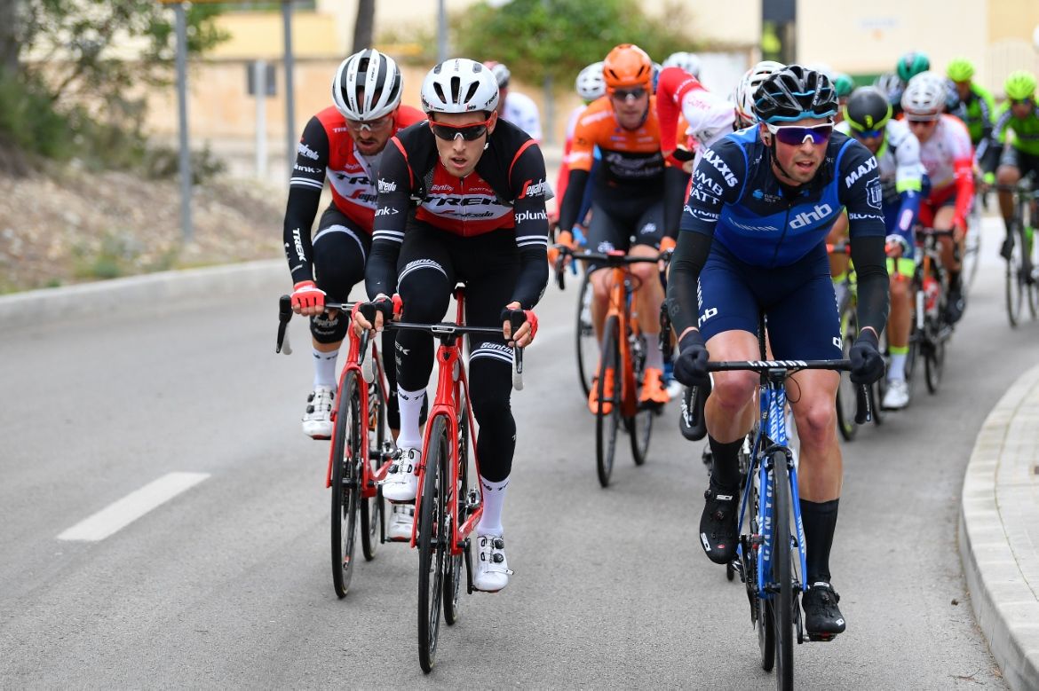 Trek-Segafredo work on the front