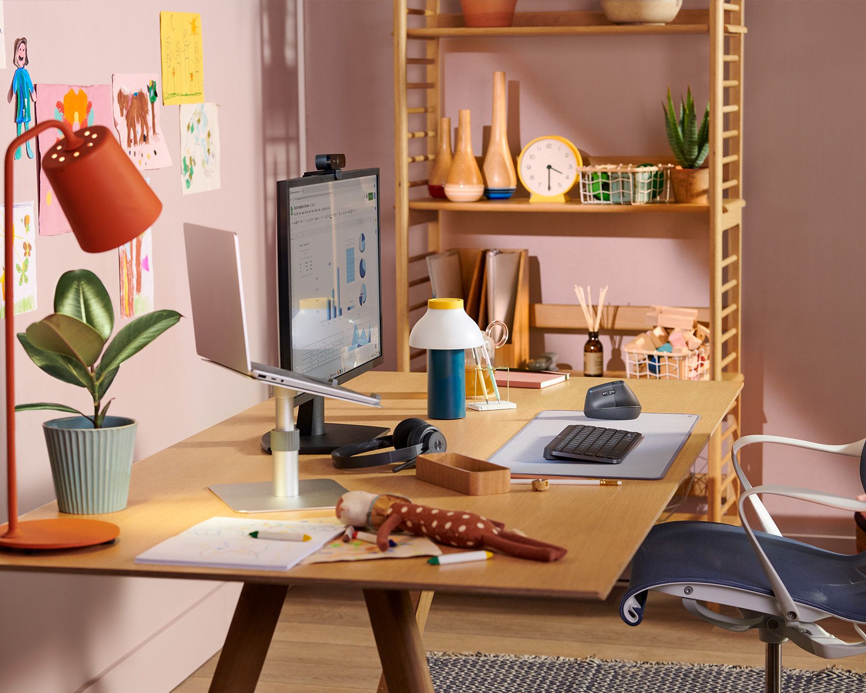 Logitech home office setting