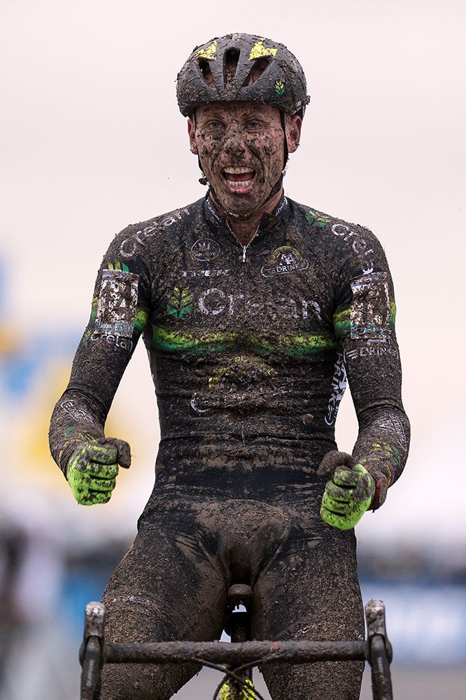 Sven Nys enjoys his victory