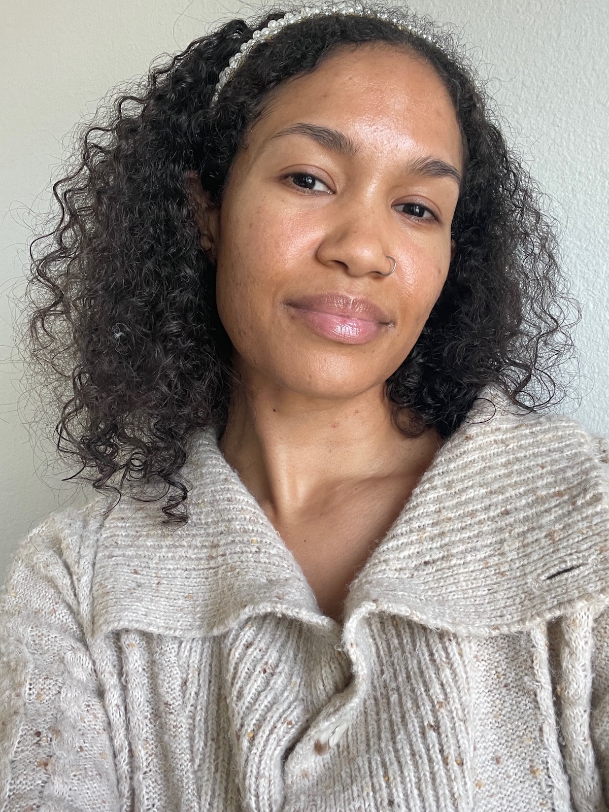 Shawna Hudson tests Rhode Peptide Lip Treatment.