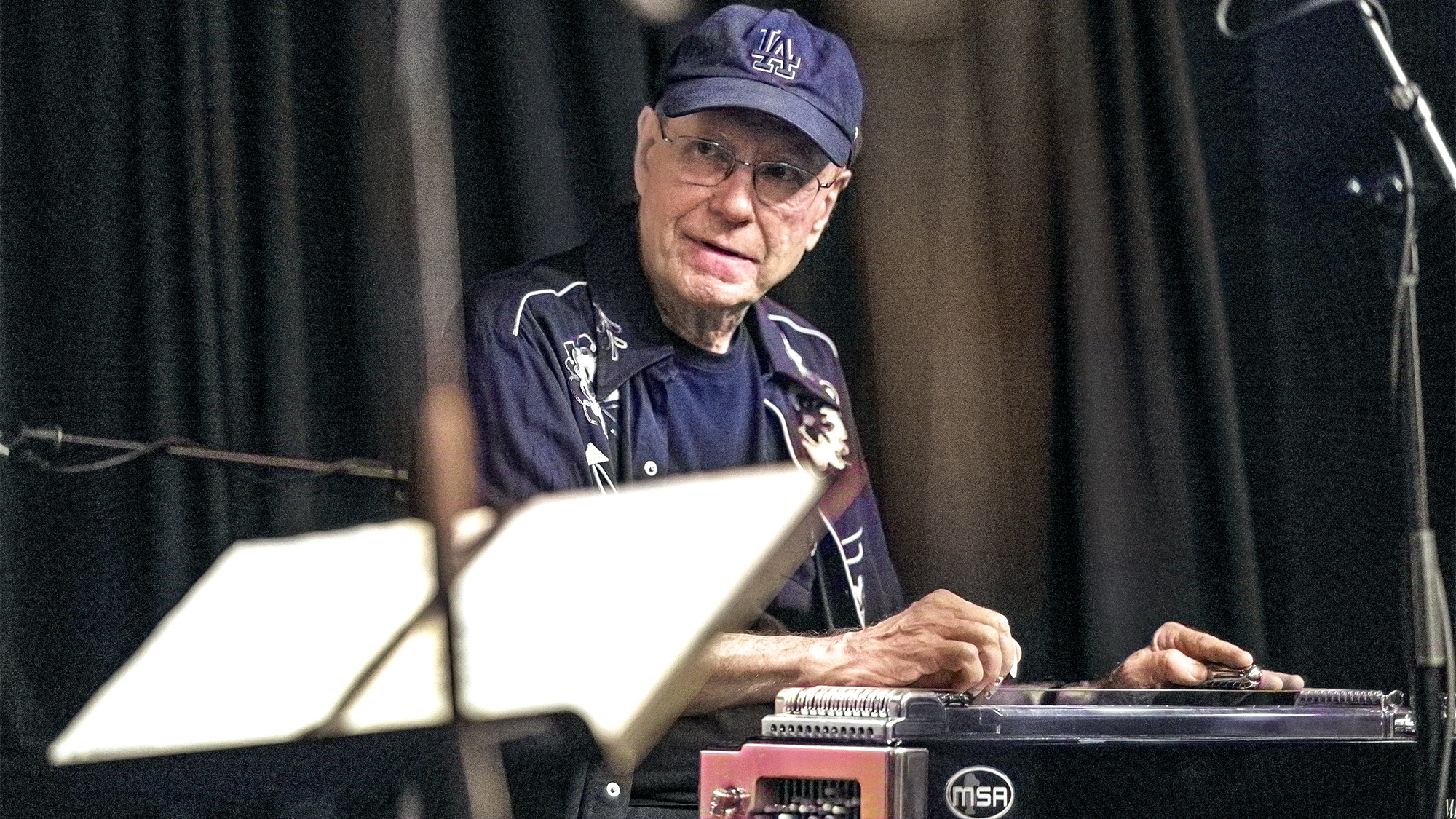 Dean Parks performs onstage during Norman's Rare Guitars &amp;quot;Guitar Summit&amp;quot; benefiting The Midnight Mission at The Write-off Room on September 08, 2024 in Studio City, California.