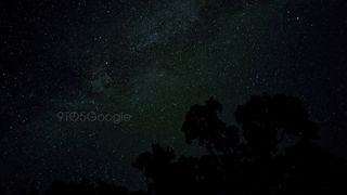 Una delle foto condivise da 9to5Google mostra il cielo stellato