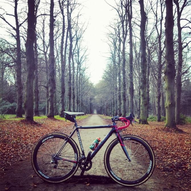 The trusty steed out on an early training ride in Vorselaar, Belgium.