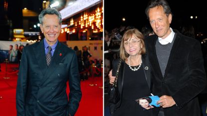 L-Richard E. Grant in 2025, R-Joan Washington and Richard E. Grant in 2012