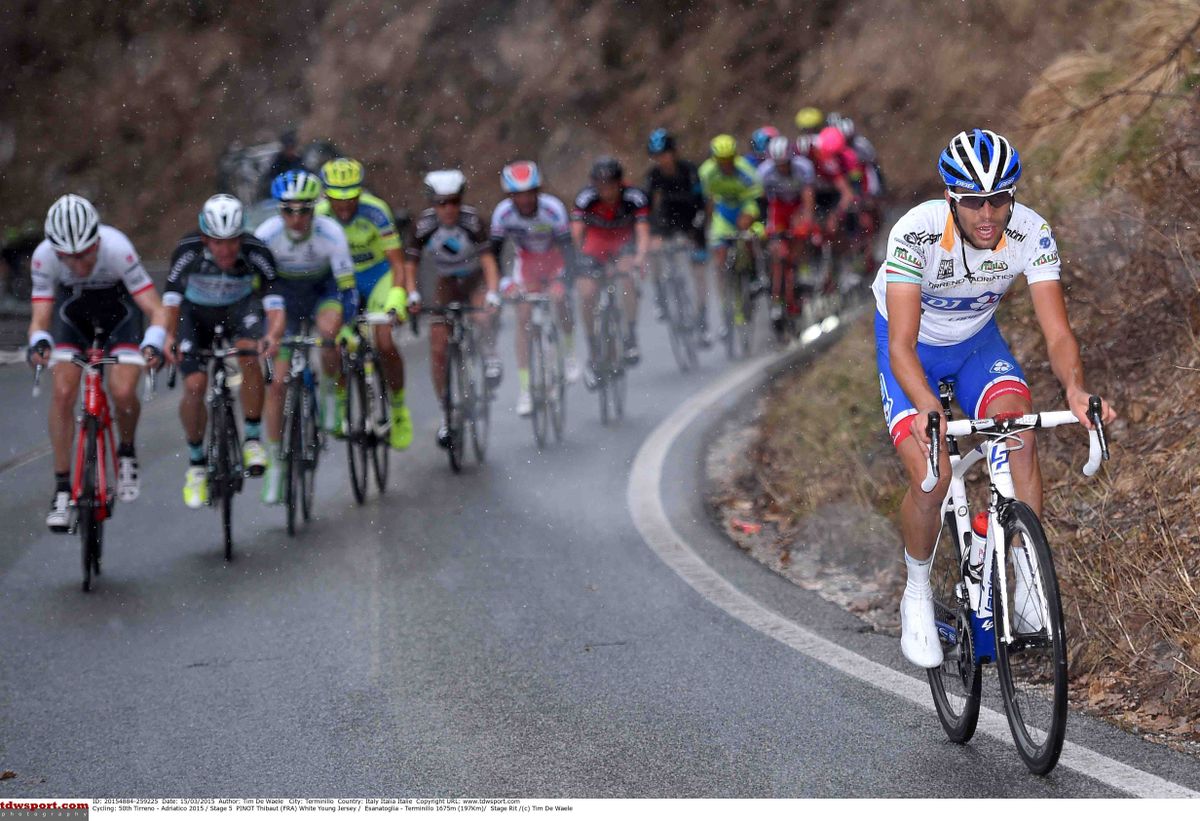 Thibaut Pinot (FDJ) tries an attack