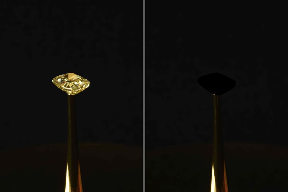 There's a New Blackest Material Ever, and It's Eating a Diamond As We Speak