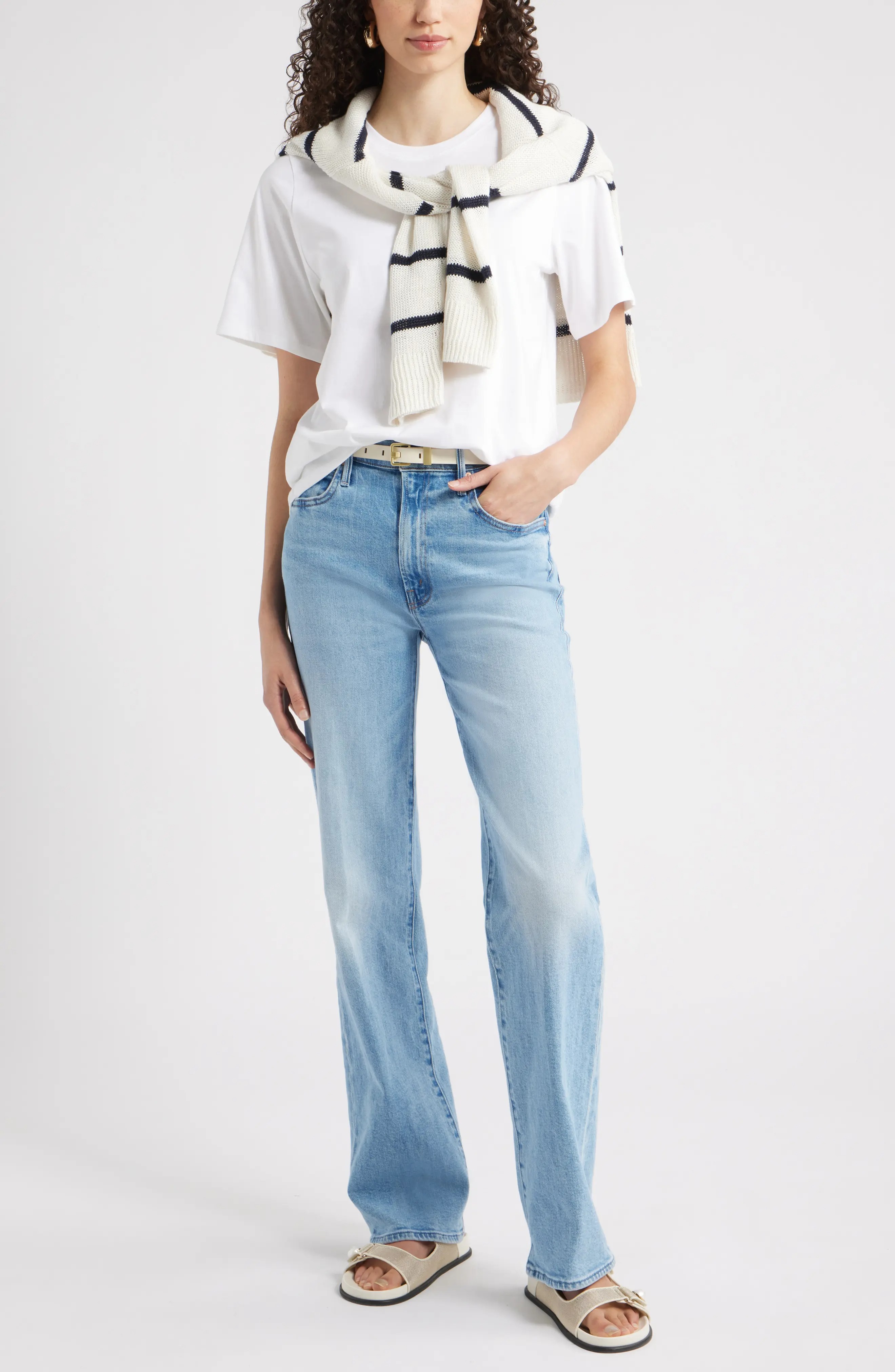Nordstrom, Relaxed Fit Pima Cotton Crewneck T-Shirt