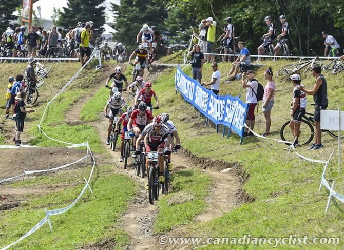 Victor Koretzky (Fra) BH-Suntour-KMC leads during start lap