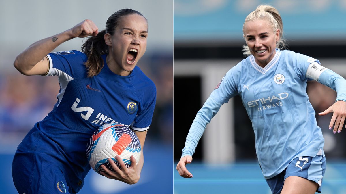 Guro Reiten and Alex Greenwood in the WSL