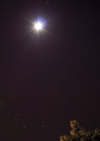 Skywatcher Eric Teske captured this photo of Jupiter near the moon on Jan. 21, 2013 during an extreme close encounter from Bowling Green, Ohio.