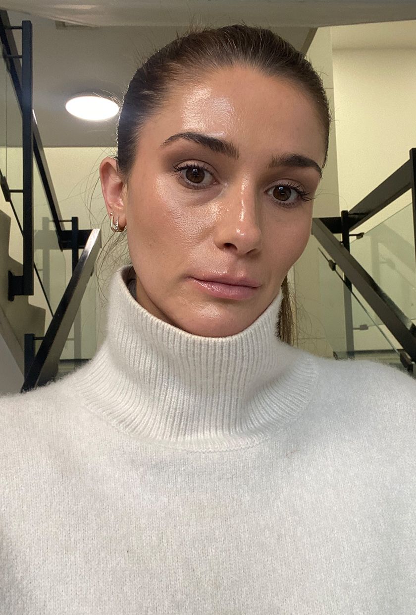 Beauty editor Eleanor Vousden wearing the E.l.f. Power Grip Primer throughout the day