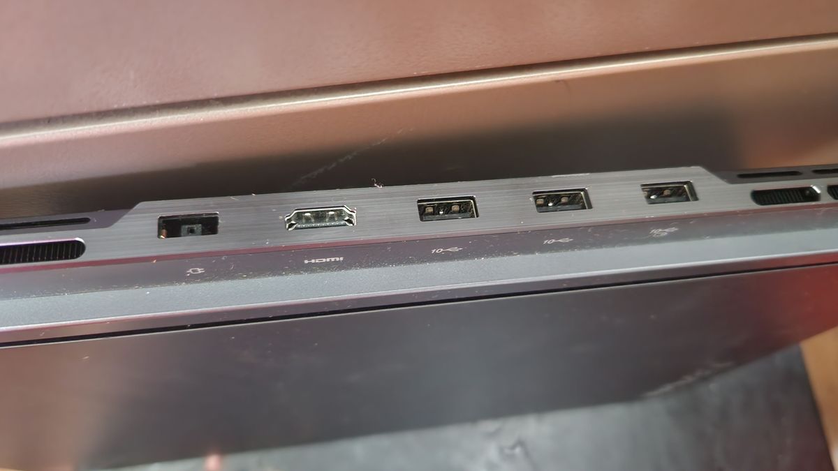 Lenovo Legion Slim 7i (2023) on a table