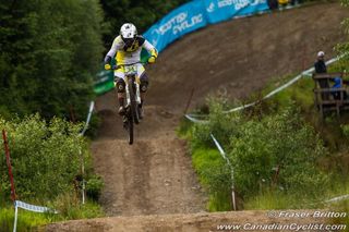 Maes wins junior men's downhill World Cup in Fort William