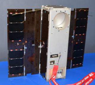 The Microwave Radiometer Technology Acceleration (MiRaTA) satellite is the size of a shoebox, but it will be able to take powerful atmospheric science measurements from orbit after launch.