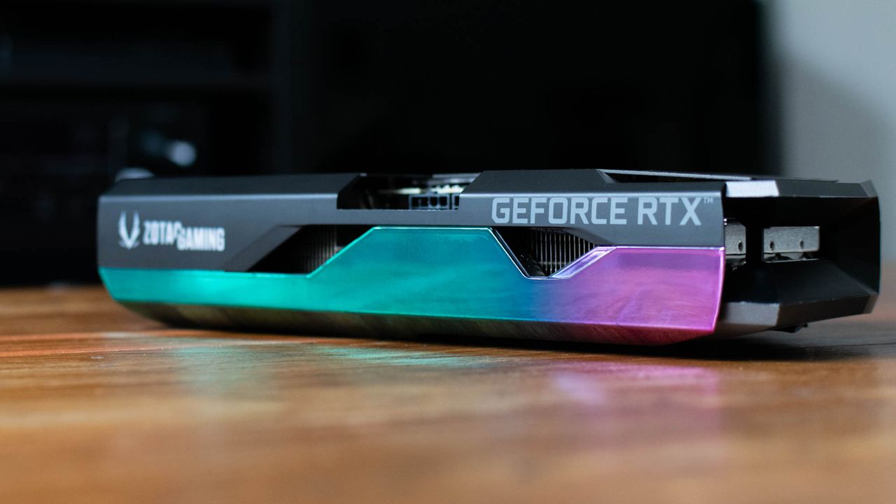 Zotac GeForce RTX 3070 AMP Holo side view