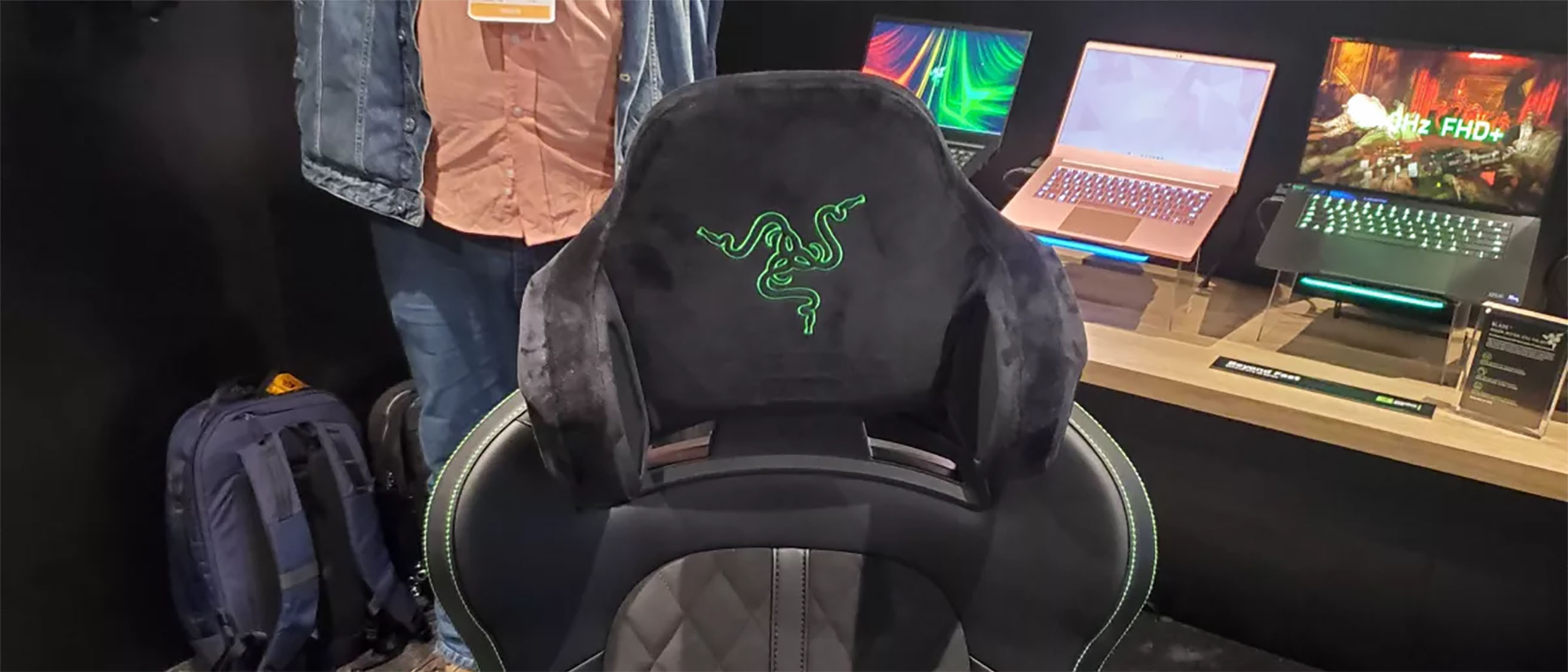 Razer's Project Carol gaming chair head cushion has speakers and haptics