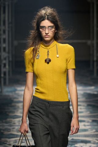 Prada Autumn Winter 2025 Fashion Month beauty look