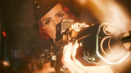 Cyberpunk 2077 V gunfire photo mode_ss