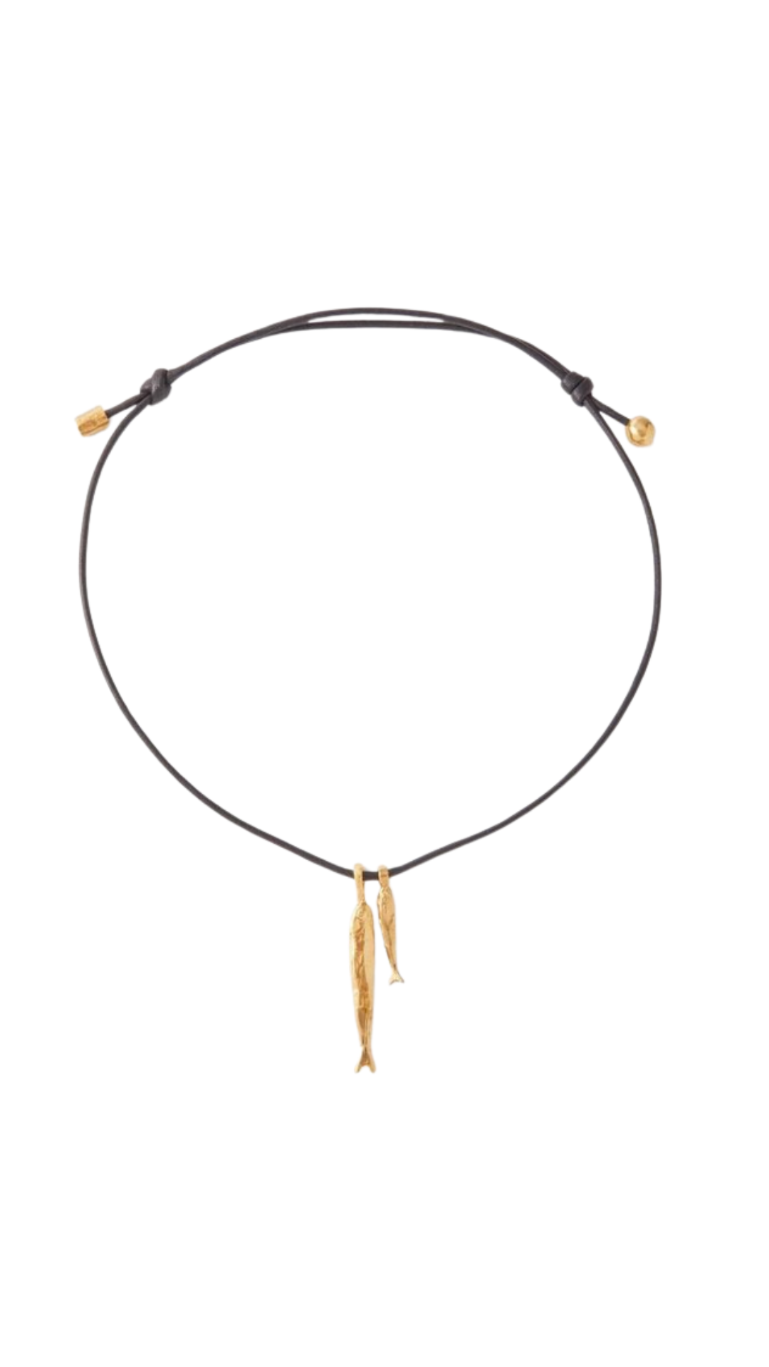 Alighieri, 24ct Gold-Plated the Gone Fishing Pendant Necklace