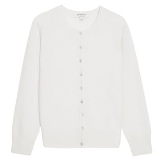 M&S Pure Cashmere Crew Neck Cardigan