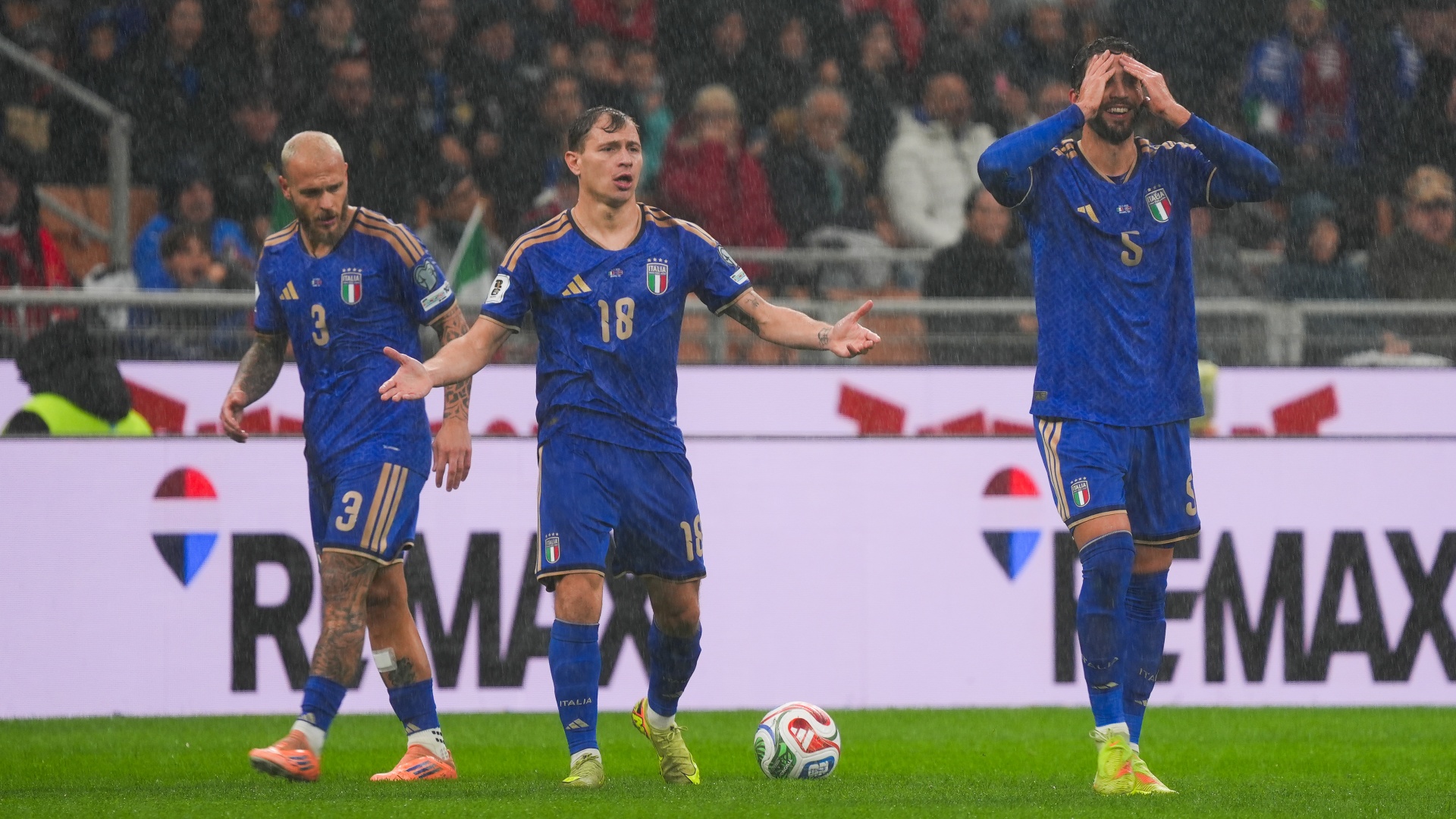 Nicolo Barella in action for Italy during FIFA World Cup 2026 Qualifying