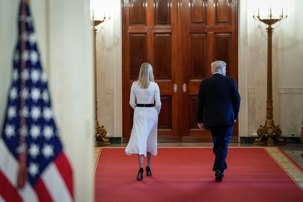 President Trump and Ivanka Trump.