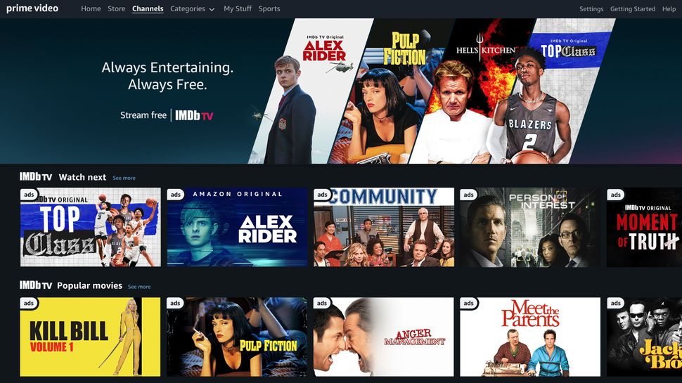 IMDb TV, Amazon's free streaming service, is now live in