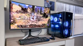 Acer Predator Orion (2024) review unit on desk