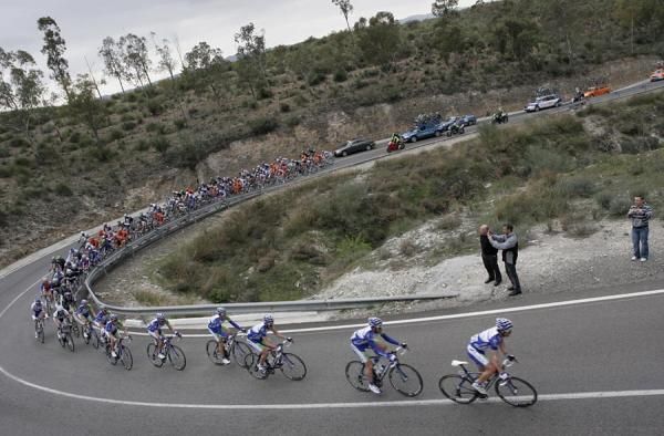 The Clasica de Almeria peloton in action.