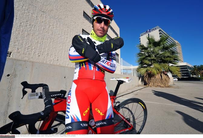 Preparing for a team ride in Spain