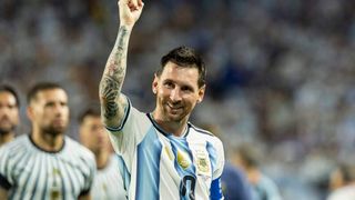 Lionel Messi celebrates Argentina's win over Cape Verde in the World Cup 2026 round of 32