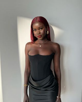 adut akech with red hair