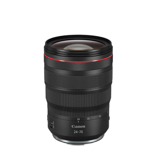 Canon RF 24-70mm F2.8L IS USM on a white background