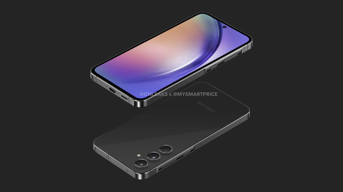Galaxy A55 renders