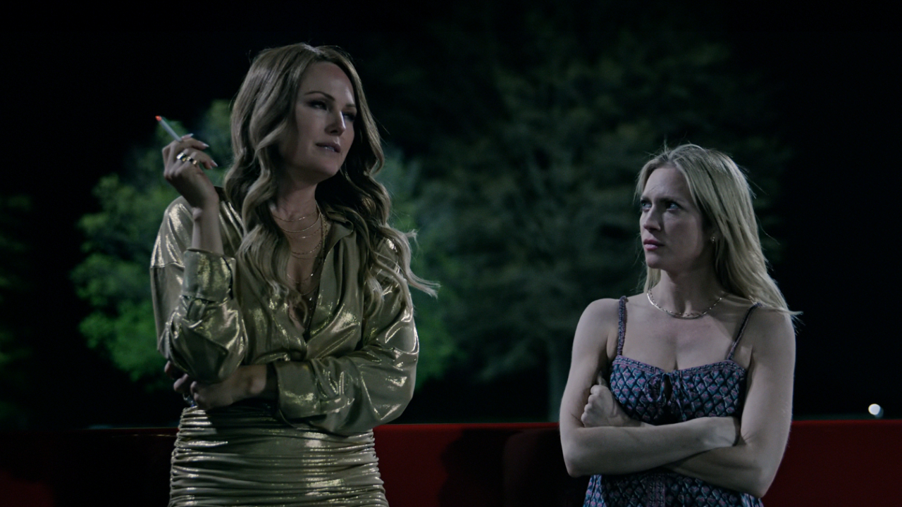 Malin Akerman and Brittany Snow on The Hunting Wives
