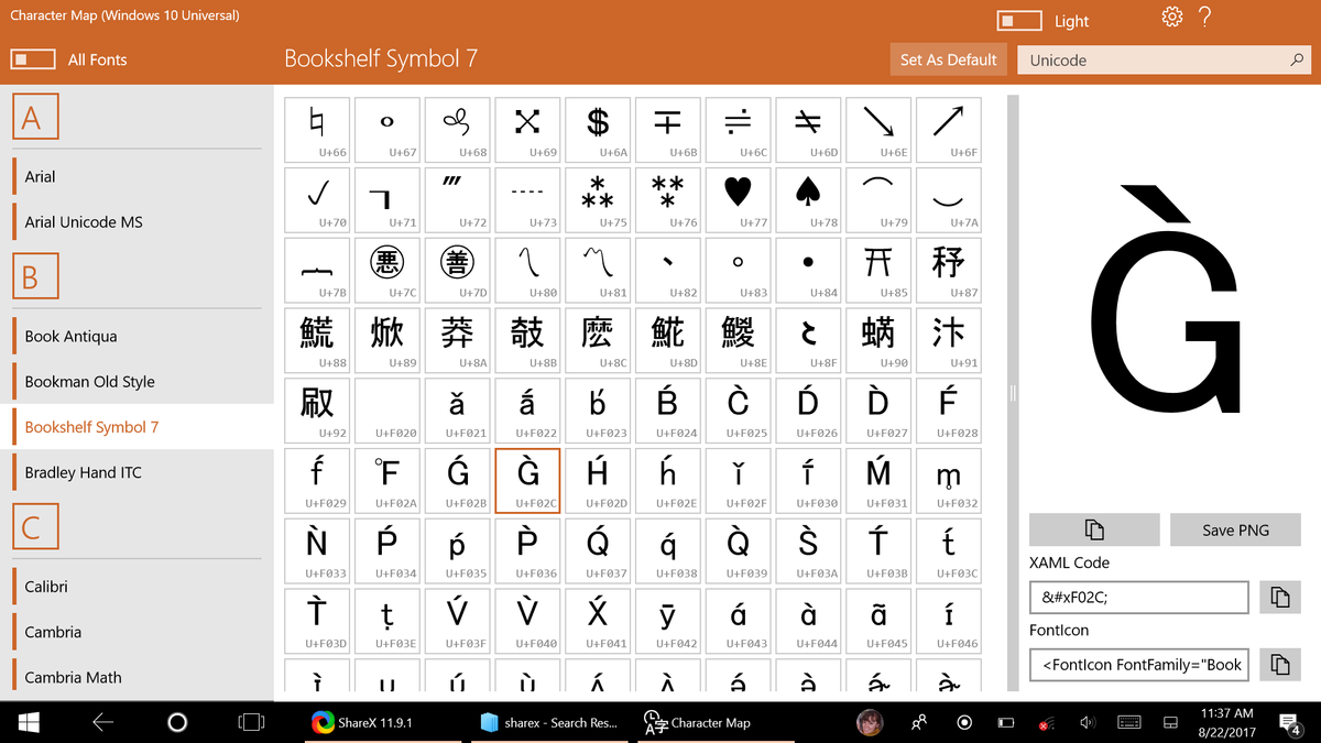 Character Map UWP for Windows 10 makes it easier to insert hard-to-find ...