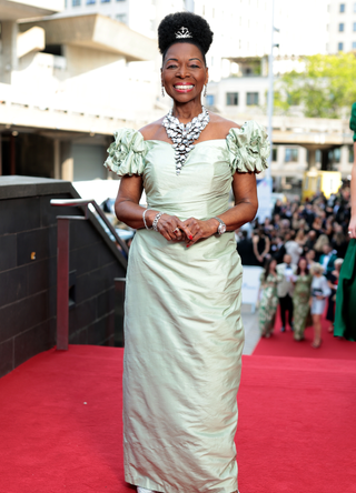 Baroness Dame Floella Benjamin attends the 2024 BAFTA Television Awards with P&O Cruises at The Royal Festival Hall on May 12, 2024 in London, England