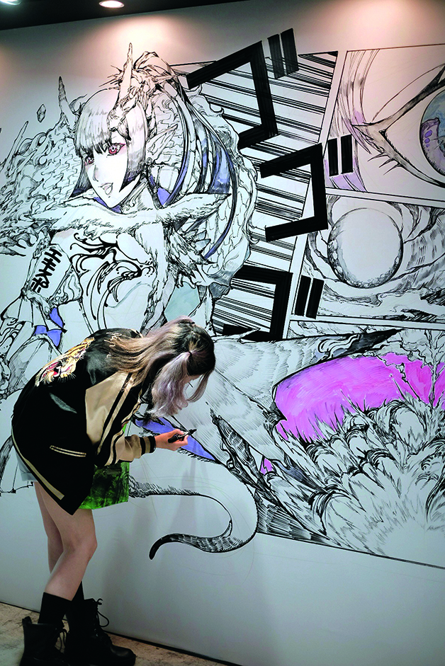 Shinn Uchida's art studio