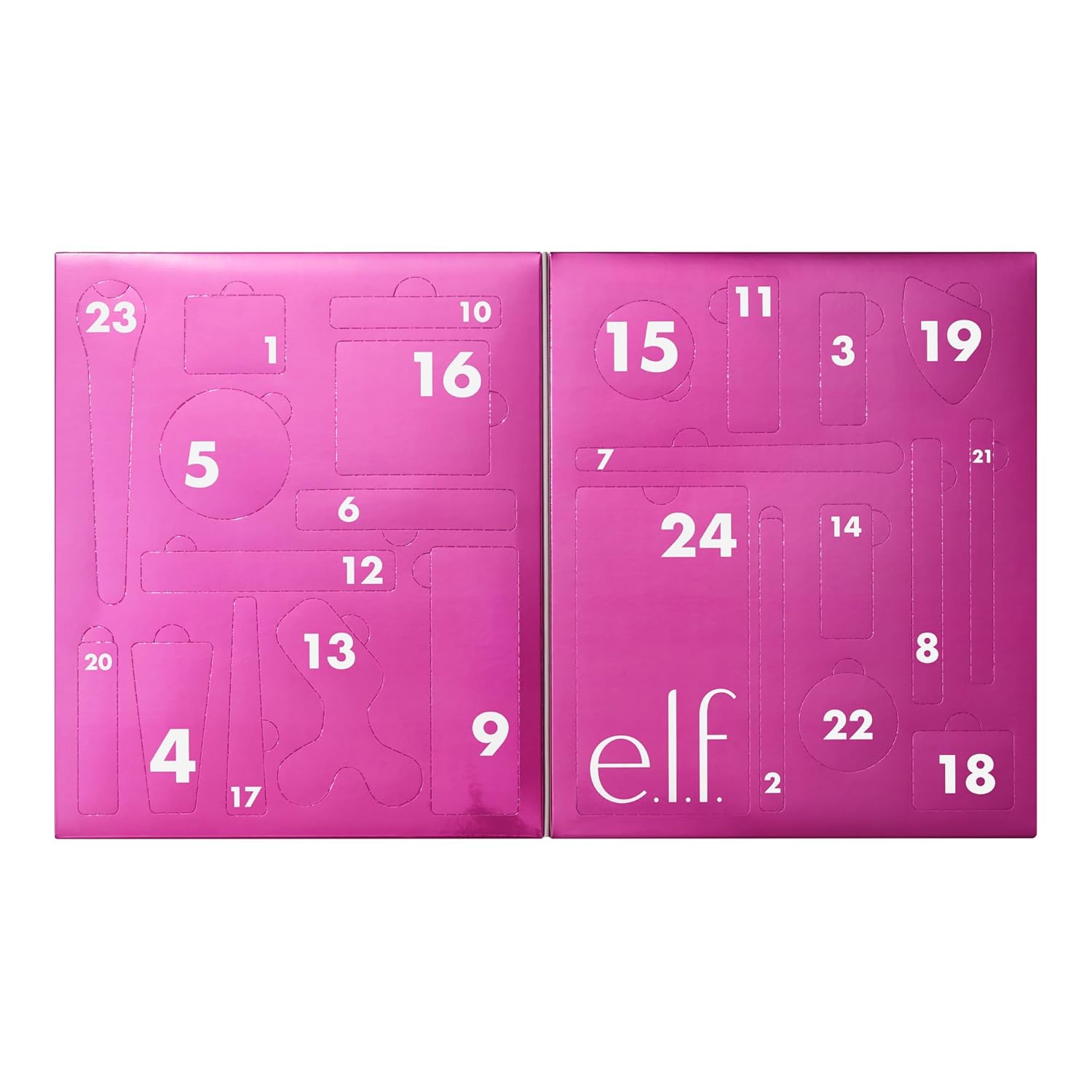 E.l.f. Sleigh the Holidays 24-Day Advent Calendar 2025, Skincare Essentials &amp;amp; Festive Makeup in Limited-Edition Shades, Vegan &amp;amp; Cruelty-Free
