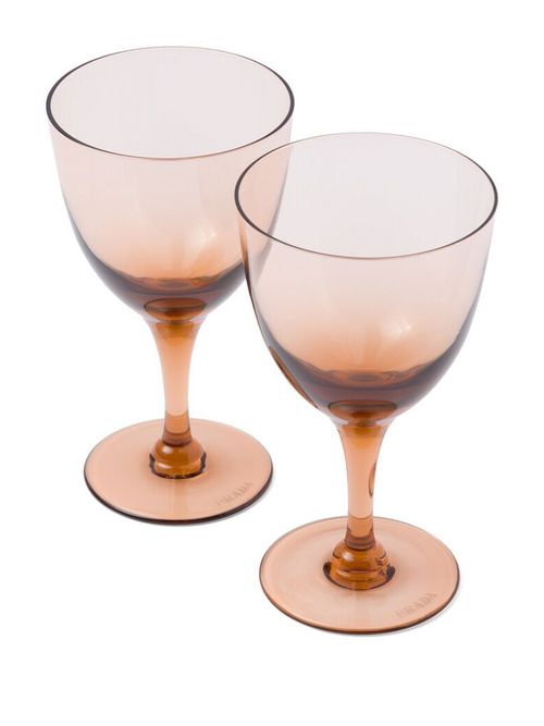 Prada New York Water Glasses, Set of 2 