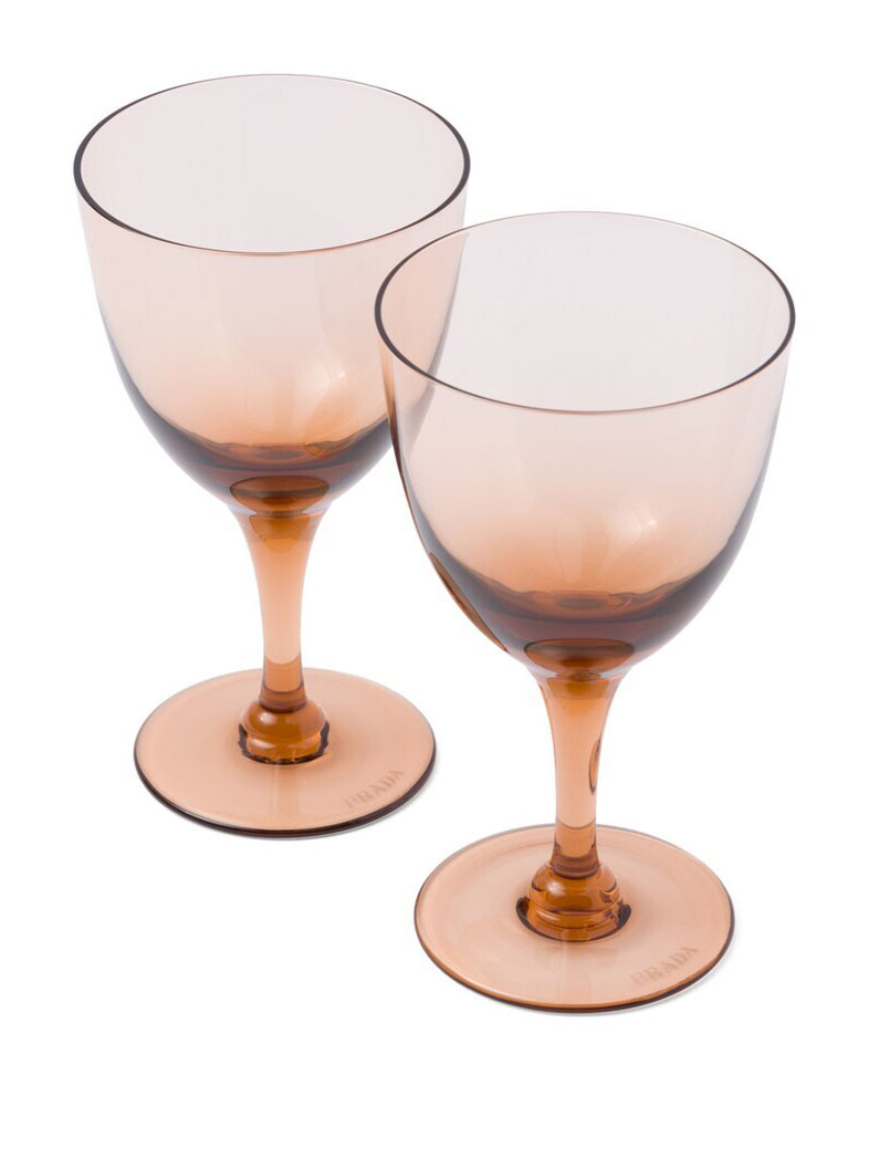 Harrods, Prada New York Water Glasses, Set of 2