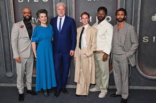 The cast of Silo at the recent premiere in London.