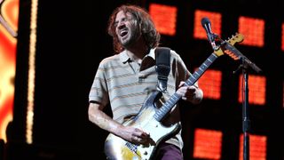 John Frusciante of Red Hot Chili Peppers performs at Nissan Stadium on August 12, 2022 in Nashville, Tennessee. 