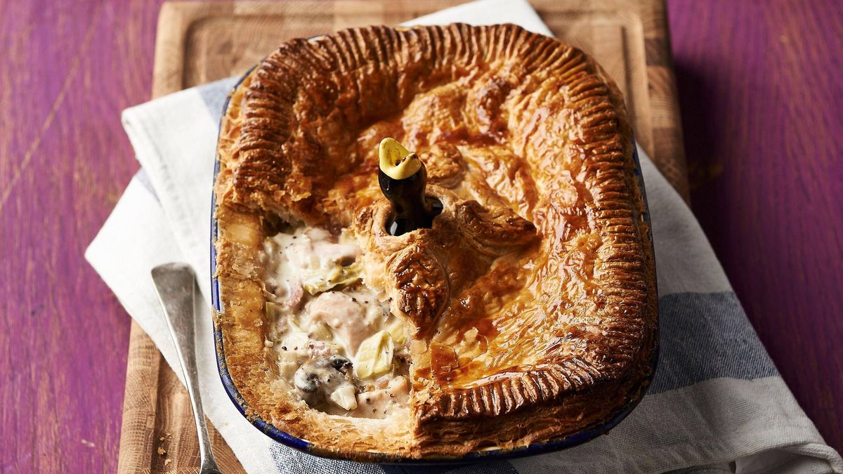 Turkey and mushroom pie | British Recipes | GoodTo