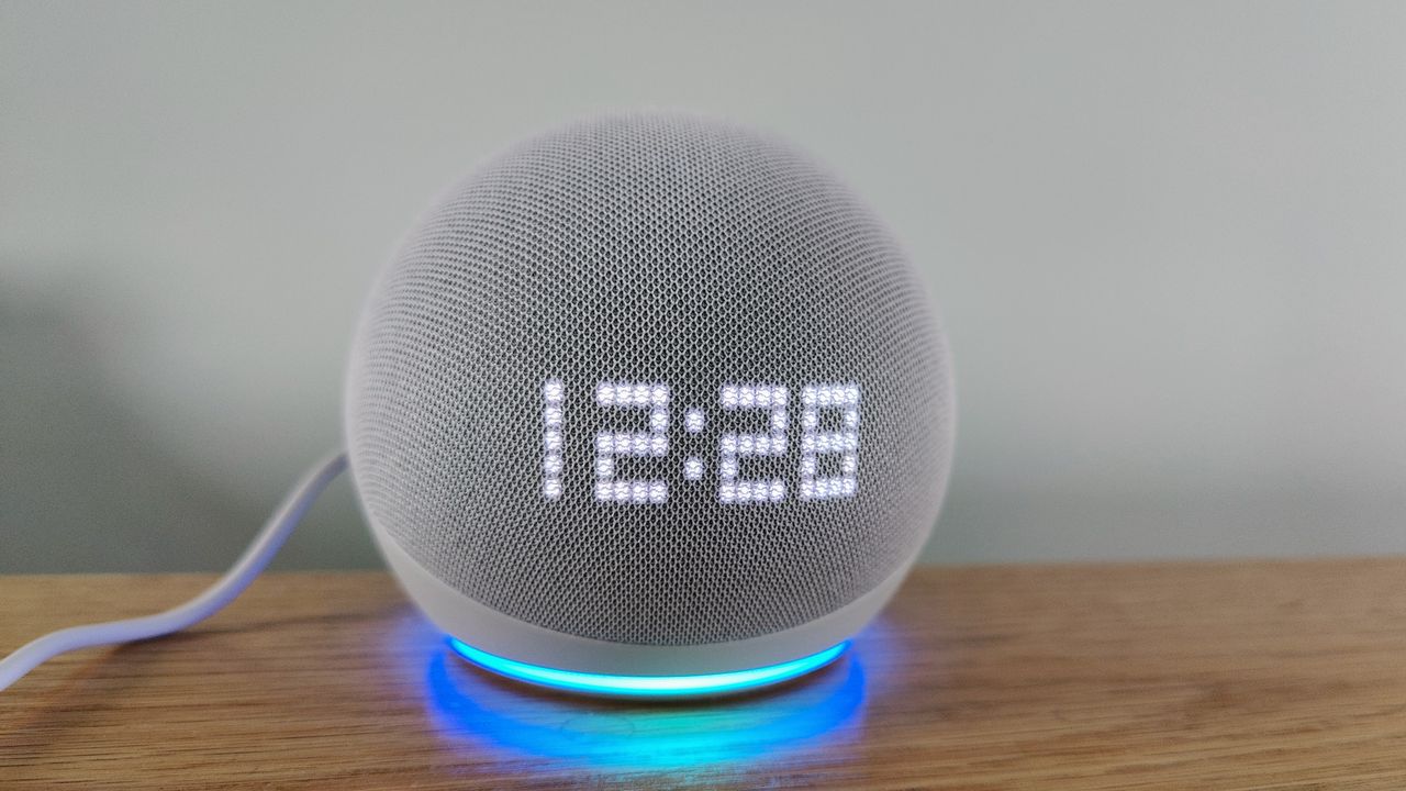 The Amazon Echo Dot with Clock (2022) review: Alexa smart speaker lit up with the time