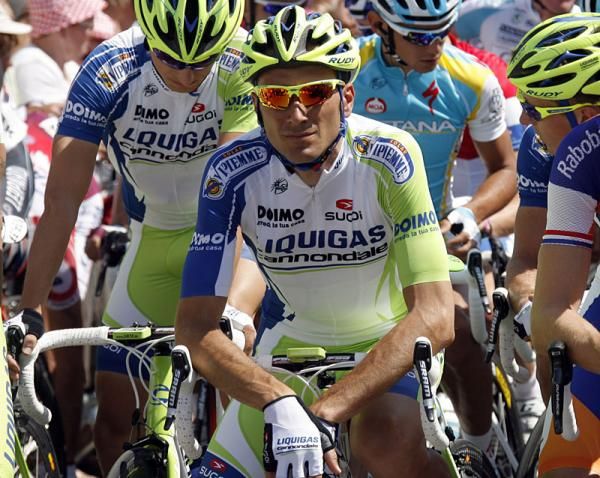 Ivan Basso (Liquigas - Cannondale) at the start